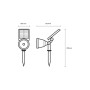 LED Светильник уличный 2W 5V 6500K IP54 1200mAh солнечная батарея [4262380667204] LED-2W/6500K(S4) EUROLAMP