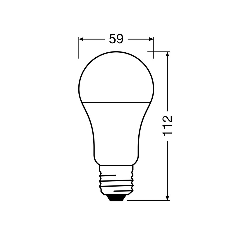 Лампа LED 10W 230V 1055lm 6500K E27 59x112mm груша [4099854023187] Star CL A75 Osram