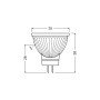 Лампа LED 1.8W 12V 184lm 2700K GU4 35x38mm рефлекторная [4099854235320] LEDVANCE LED MR11