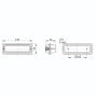Світильник люмінесцентний лінійний 9W 220V 580lm 6500K G23 210x75x73mm IP54 [LLPO0-3053-1-9-K01] УЕК ЛПО3053