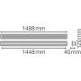Cветильник LED линейный 25W 220V 2800lm 4000K 1488x120x40mm IP20 [4058075522459] Ledvance LN INDV D