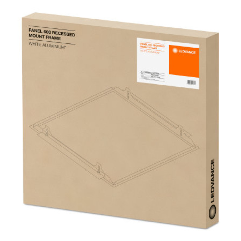 Рама монтажна для світлодіодної панелі pl 600 recessed mount frame, Ledvance [4058075402881] Ледванс