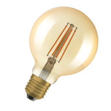 Лампа LED 6.5W 220V 725lm 2400K E27 DIM 95х135mm филаментная [4099854132315] OSRAM Vintage 1906 LED CLASSIC Globe Dimmable