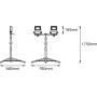 Прожектор LED 2x30W 220V 5400lm 4000K 1750x780x680mm IP65 із штативом [4058075213951] Ledvance Worklight Tripod