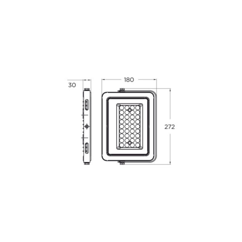 Прожектор LED 150W 230V 12750 6500K IP65 272x30x180mm [4262380663404] LED-FL-150(B) EUROLAMP