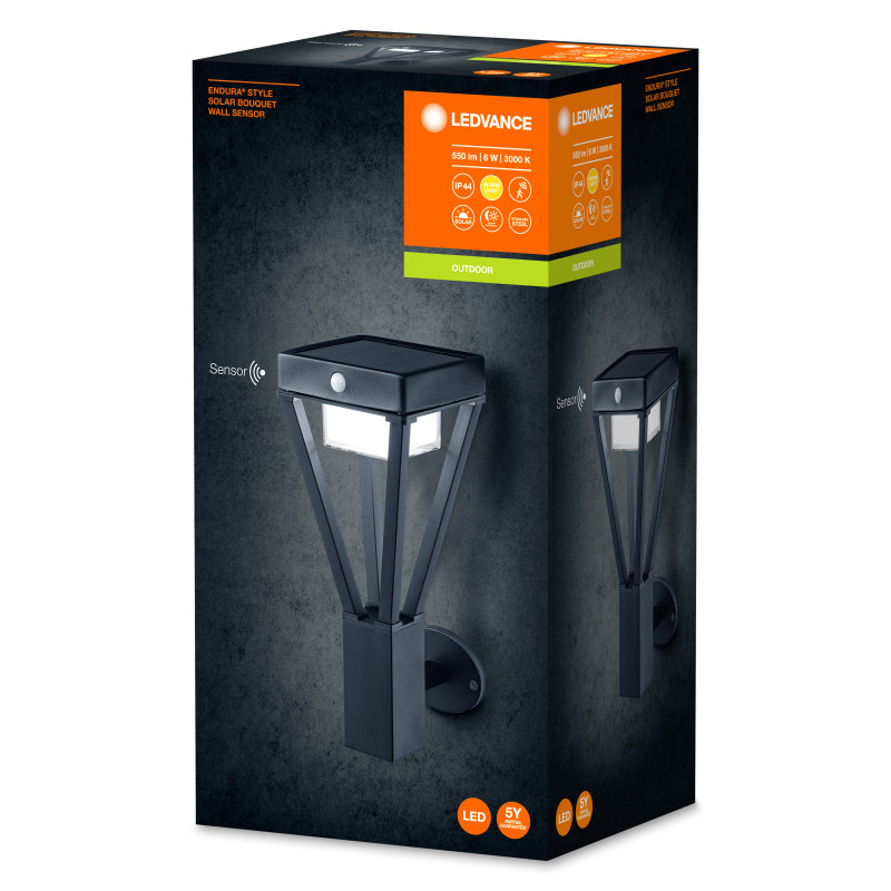 Светильник 6W 3V 3000K IP44 365х150mm [4058075564541] Ledvance ENDURA STYLE SOLAR BOUQUET