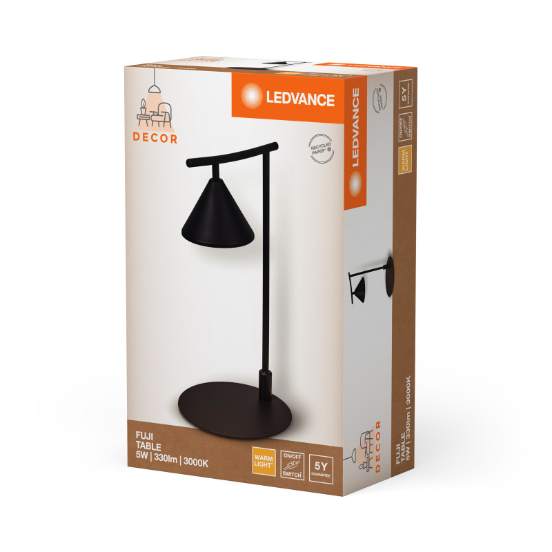 Настольная лампа 5W 220V 330lm 3000K 200x210x405mm [4058075841789] Ledvance DECOR FUJI TABLE