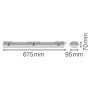Светильник LED линейный 220V 2xG13 675x95x70mm IP65 [4099854118074] Ledvance DP Housing