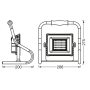 Прожектор LED 20W 5V 1600lm 4000K IP44 266х276х200mm на аккумуляторе [4058075576490] LEDVANCE WORKLIGHT BATTERY