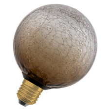 Лампа LED 3,5W 230V 300lm 2700K E27 125x160mm [4099854608445] Flat Décor Round Brown Osram
