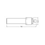 Лампа LED 3.5W 230V 400lm 4000K G23 32.3x135mm прямая [4058075823556] OSRAM DULUX LED S7 EM