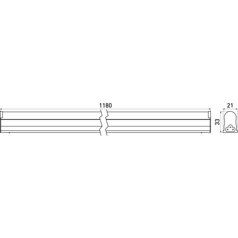 Cветильник LED линейный 18W 220V 1800lm 4500K 1180x33x21mm IP20 [l0810016] E.NEXT e.LED.сh.stand.T5B1200.18.4500