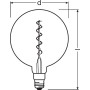 Лампа светодиодная винтажная 5W 220V 300lm 2000K E27 DIM 200x283mm [4058075269729] OSRAM Vintage 1906