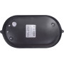 Світильник 60W 230V E27 IP54 овальний 213х100х107mm чорний [l002007] E.NEXT e.light.1401.1.60.27.black