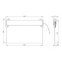 LED Светильник аварийный 3W 230V 60lm 6500K 3часа NiCd 352x27x229mm IP20 направо [LSSA0-2103-3-20-K03] УЕК ССА 2103