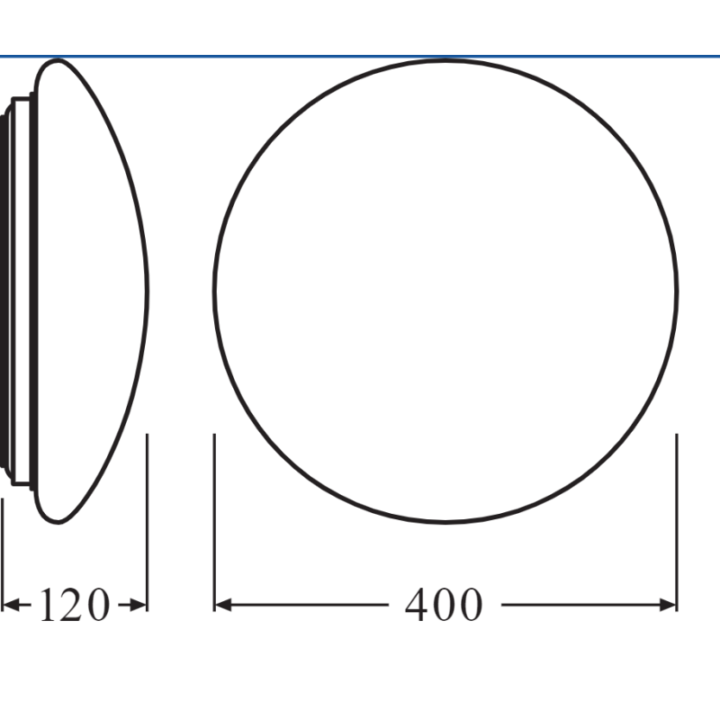 LED Светильник накладной 24w 220v 1920lm 4000K ⌀400x120mm IP44 [4058075618046] Ledvance SF CIRC 400