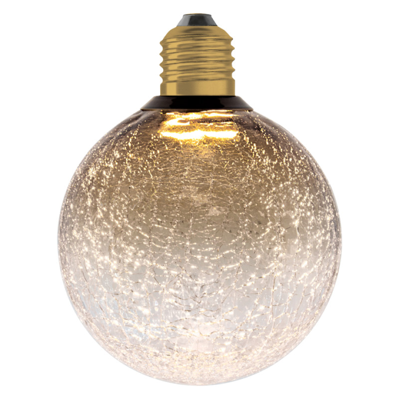 Лампа LED 3,5W 230V 300lm 2700K E27 125x160mm [4099854608445] Flat Décor Round Brown Osram