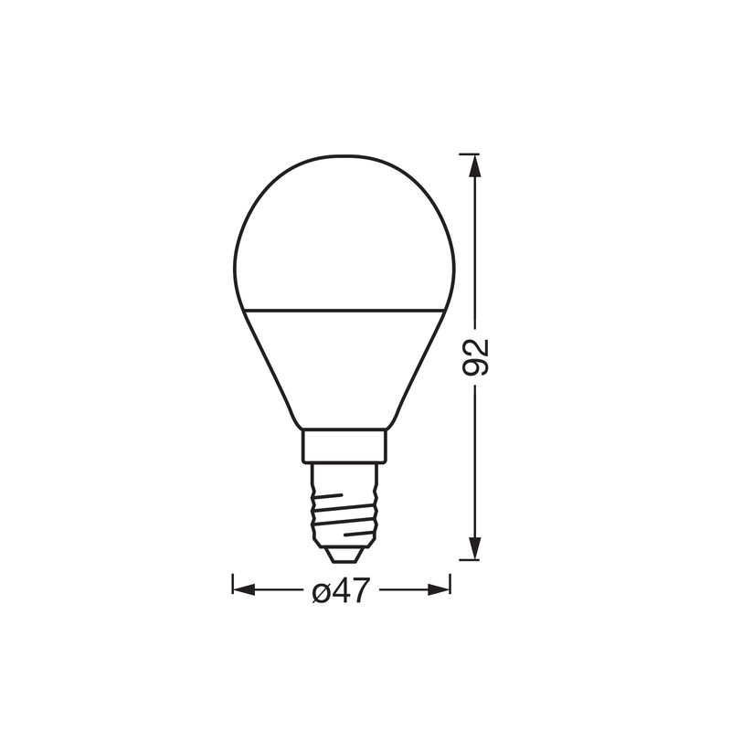 SMART WiFi RGBW Лампа LED 4,9W 230V 470lm 2700-6500K E14 DIM 47x92mm [4099854461385] P40 OSRAM