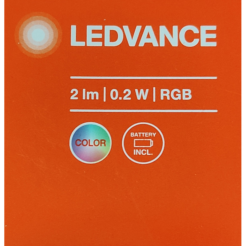 Ночник 0.2W 4.5V 2lm RGB 3х1.5AAA 27.5x75mm [4058075575615] Ledvance DOT-IT NURSERY TOUCH Click