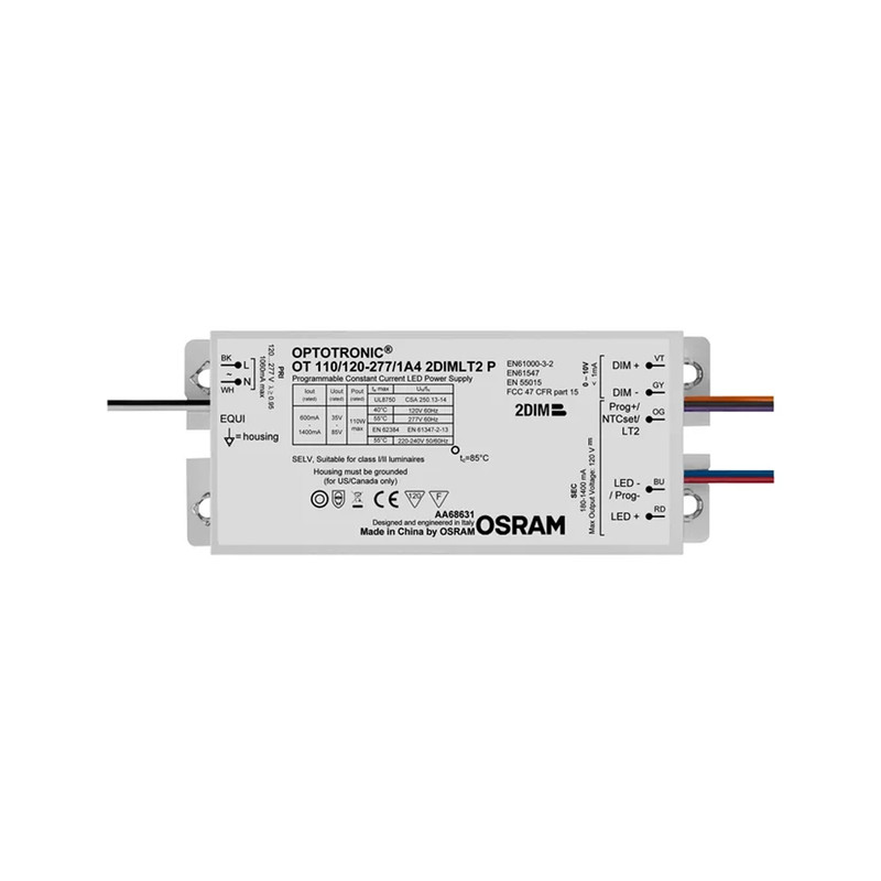 LED драйвер 110W 220-240V выходная 35-85V 1400mA DIM IP64 [4052899253438] Osram OT 2DIMLT2 P