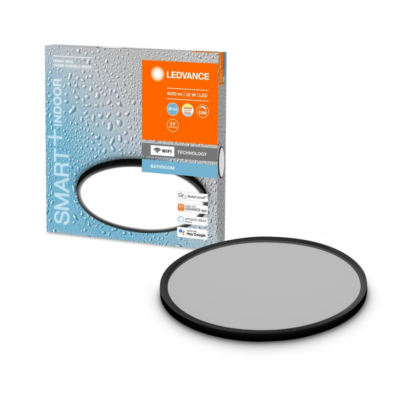 SMART светильник 32W 220V 4000lm 3000-6500K TW WIFI 500х47х500mm [4058075573635] Ledvance ORBIS DISC DIM