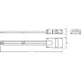 TW 3-контактный разъем питания с кабелем 500мм superior, Ledvance [4058075451322], Ледванс