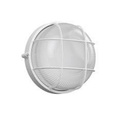 Светильник 60W 230V E27 IP54 круглый с решеткой 178х80мм белый [LNPP0-1302-1-060-K01] НПП1302 УЕК