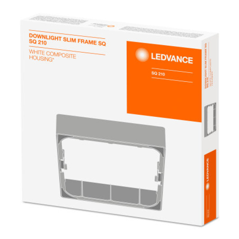 Рамка для накладного монтажу 225x225x38mm квадратна білий [4058075079434] Ledvance DL Slim Frame SQ210