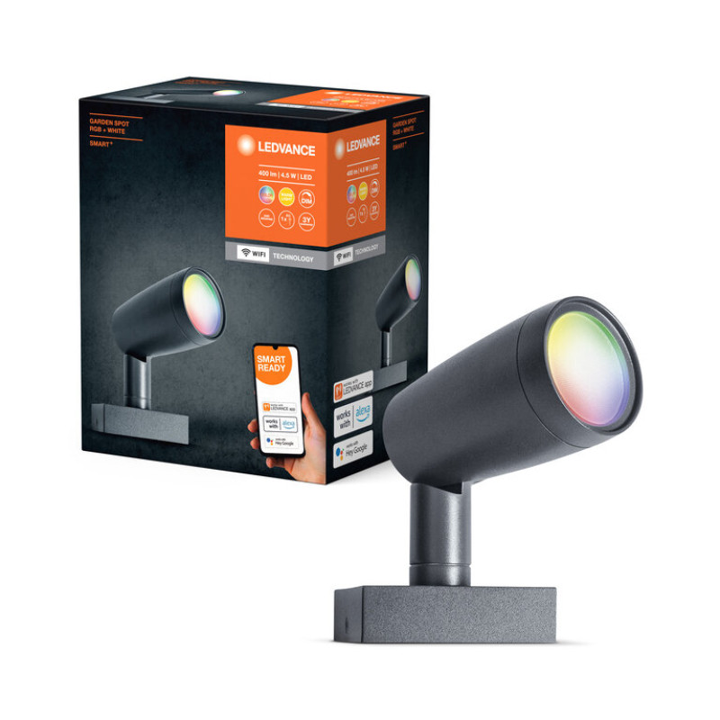 SMART светильник уличный 5W 220V 240lm 3000K RGBW WIFI 145x295x90mm [4058075478374] Ledvance Garden Spot
