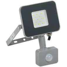 Прожектор LED 10W 230V 800lm 6500K IP44 25x104x150mm с датчиком движения серый [LPDO702-10-K03] УЕК СДО 07-10Д