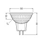 Лампа LED 3,4W 12V 345lm 2700K GU5.3 50x44mm DIM рефлекторная [4099854456572] Ledvance MR163536