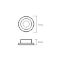 Світильник точковий 30W 230V GU10 92x40mm білий/білий [4262380667129] LH-GU10(W/W)N2 EUROLAMP