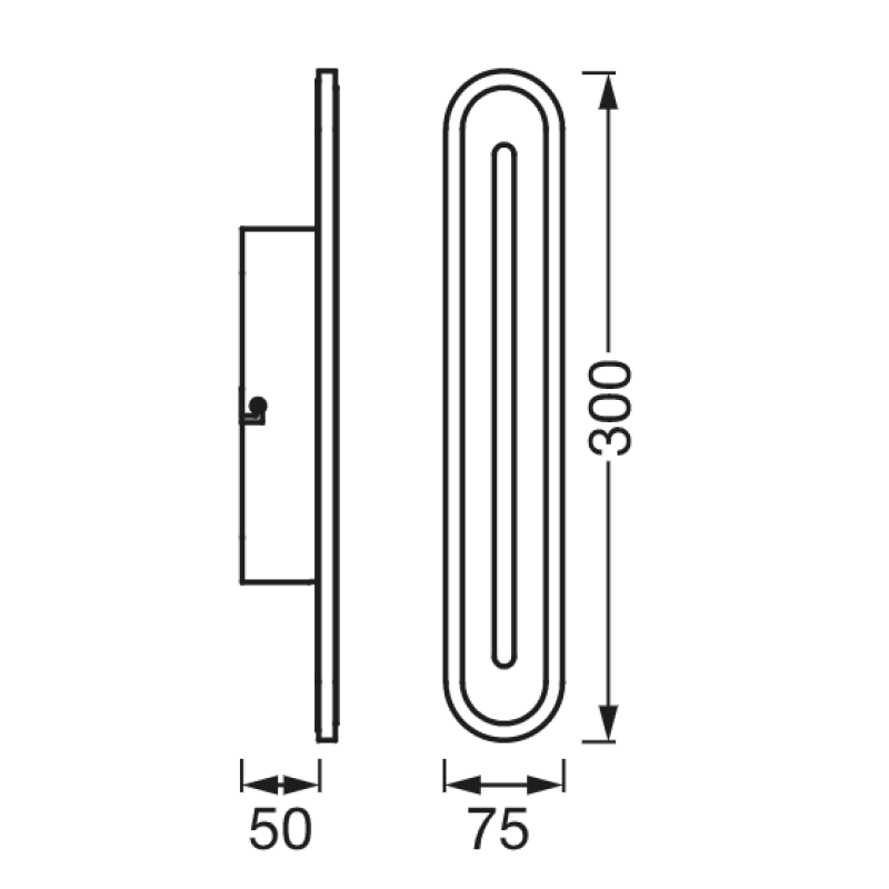 SMART светильник 13W 220V 1200lm 3000-6500K TW WIFI 300х50х70mm [4058075574335] Ledvance ORBIS WALL BATH DIM