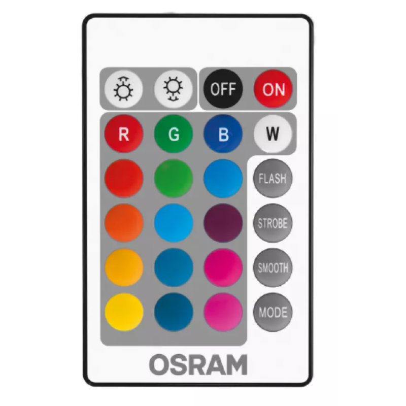 RGBW Лампа с пультом LED 9W 220V 806lm 2700K E27 DIM 108x60mm [4058075430754] OSRAM Retrofit lamps with control