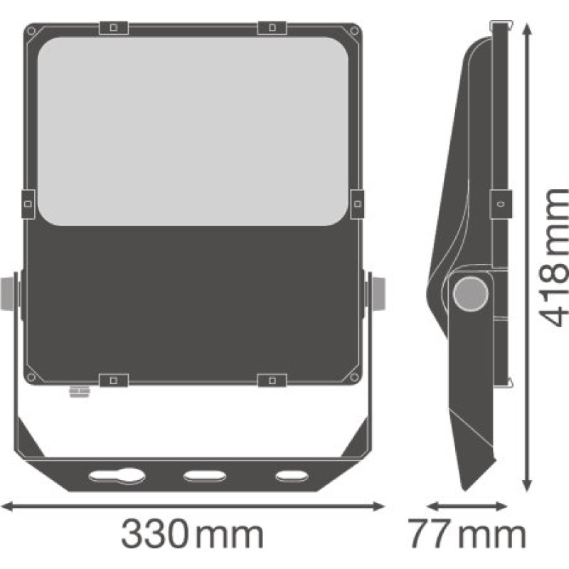 Прожектор LED 100W 220V 12800lm 4000K IP66 418x330x77mm [4058075353688] Ledvance FL PFM ASYM