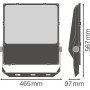 Прожектор LED 290W 220V 36200lm 3000K IP66 567x465x97mm [4058075353794] Ledvance FL PFM SYM