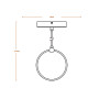 LED Светильник подвесной 8W 230V 370lm 3000K 160x150x1210mm [4099854458989] Osram DECOR CIRCLE 1XPEND PL