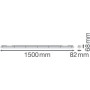 Cветильник LED линейный 26W 220V 3500lm 4000K DIM 1500x82x68mm IP65 [4058075541740] Ledvance DP DALI 1500