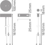 Підвісний комплект для світильника ln indv, suspension kit, Ledvance [4058075133280] Ледванс
