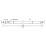 Лампа трубка LED 26W 1149mm 40-70V 4000lm 4000K G5 двустороннее подключение [4058075543027] OSRAM SubstiTUBE