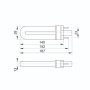 Світильник 18W 230V 580lm 6400K G23 IP44 254х88хмм білий [LLPO0-3041-2-09-K01] ЛПО3041 УЕК
