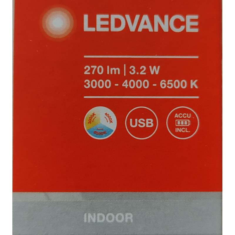 Світильник 3.2W 5V 200lm 3000-6500K 1500mAh 400х40 USB [4058075762213] OSRAM Linear LED Flat Sensor