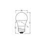 Лампа LED 6.5W 220V 806lm 4000K E27 45x77mm груша [4099854022005] OSRAM Star Classic P60 Frosted