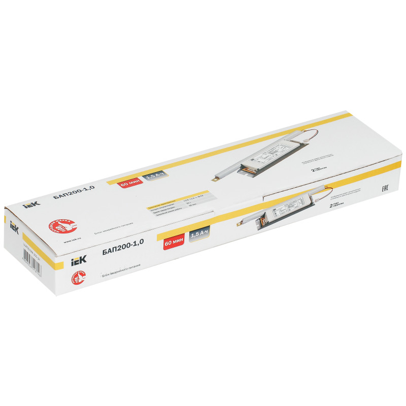 Блок аварийного питания бап200-1,0 для led [llvpod-epk-200-1h]