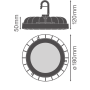 LED Светильник для высоких пролетов 83W 220V 10000lm 6500K ⌀180x50mm IP65 [4058075708211] Ledvance Highbay Compact V
