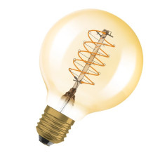 Лампа LED 7W 220V 600lm 2200K E27 DIM 95х138mm филаментная [4058075761636] OSRAM Vintage 1906 LED CLASSIC SLIM FILAMENT Globe DIMMABLE