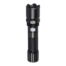 LED фонарь ручной 7W 550lm 6000K 150x35mm [4262380660328] EUROLAMP FLASH-7W(black) на аккумуляторе