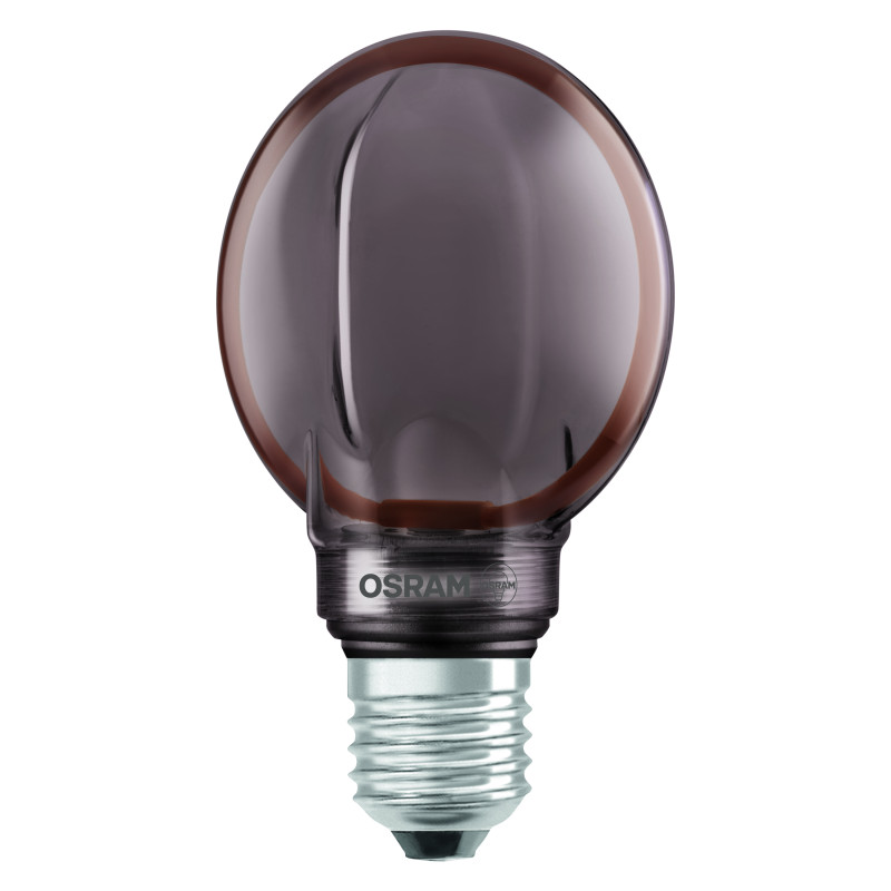 Лампа LED 4W 220V 110lm 1800K E27 DIM 80x120mm филаментная [4058075846142] Osram Vintage 1906 Globe Smoke