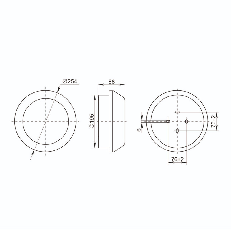 Світильник 18W 230V 580lm 6400K G23 IP44 254х88хмм білий [LLPO0-3041-2-09-K01] ЛПО3041 УЕК