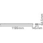 Cветильник LED линейный 48W 220V 4800lm 4000K 1488x120x40mm IP20 [4058075522473] Ledvance LN INDV D